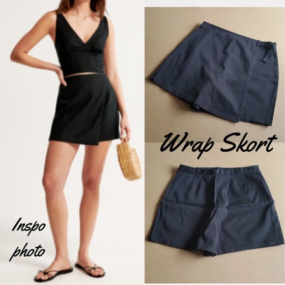 Vintage Pants - Vintage 90s Cotton Twill Skort - Size 16     *Excellent Like New*